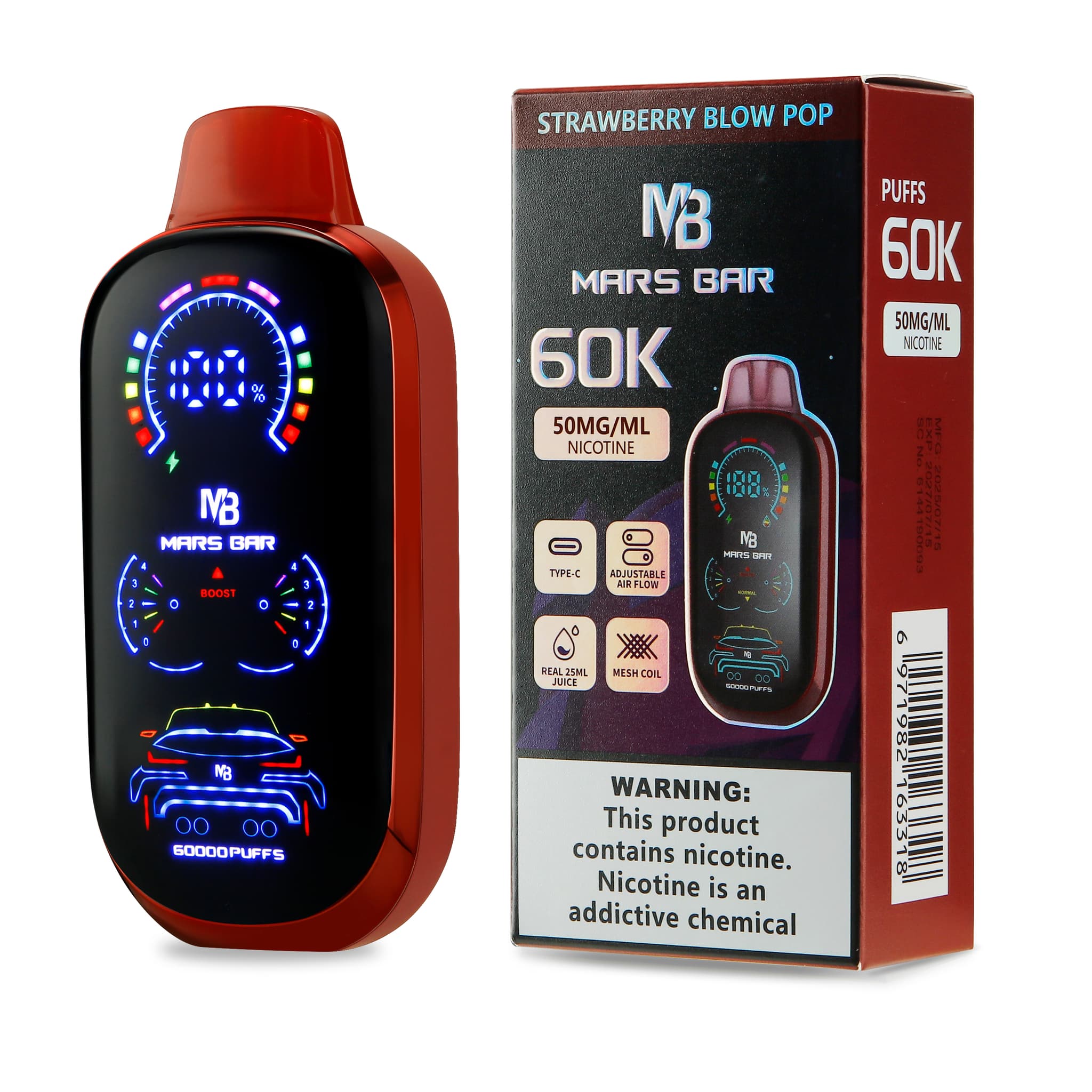 Mars Bar 60K Puff Disposable 5% - Image 9